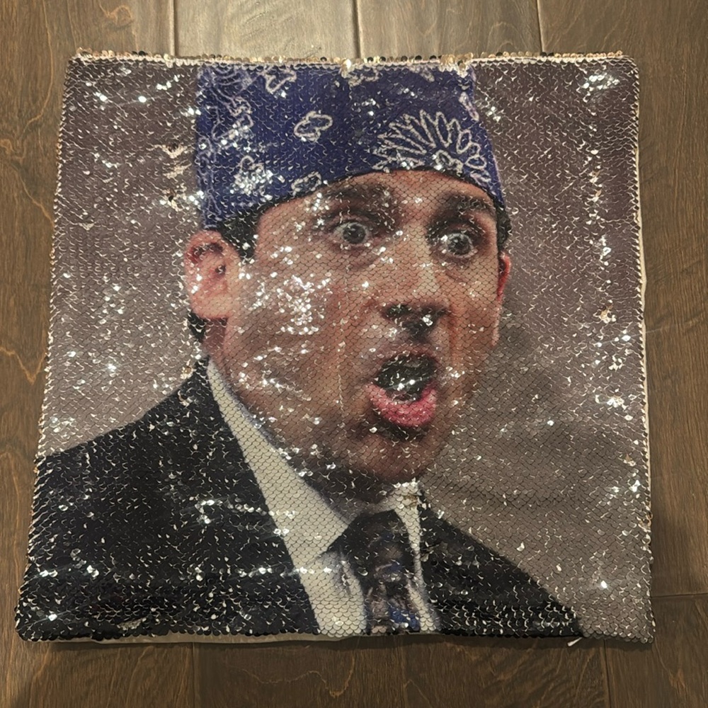 Prison Mike Sequin Flip Pillow Case